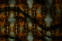 Boho warm animal print Ikat tie dye