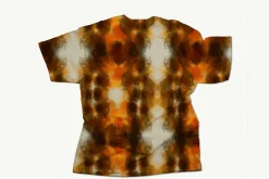 Boho warm animal print Ikat tie dye