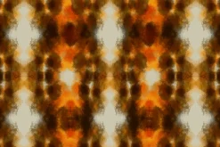 Boho warm animal print Ikat tie dye