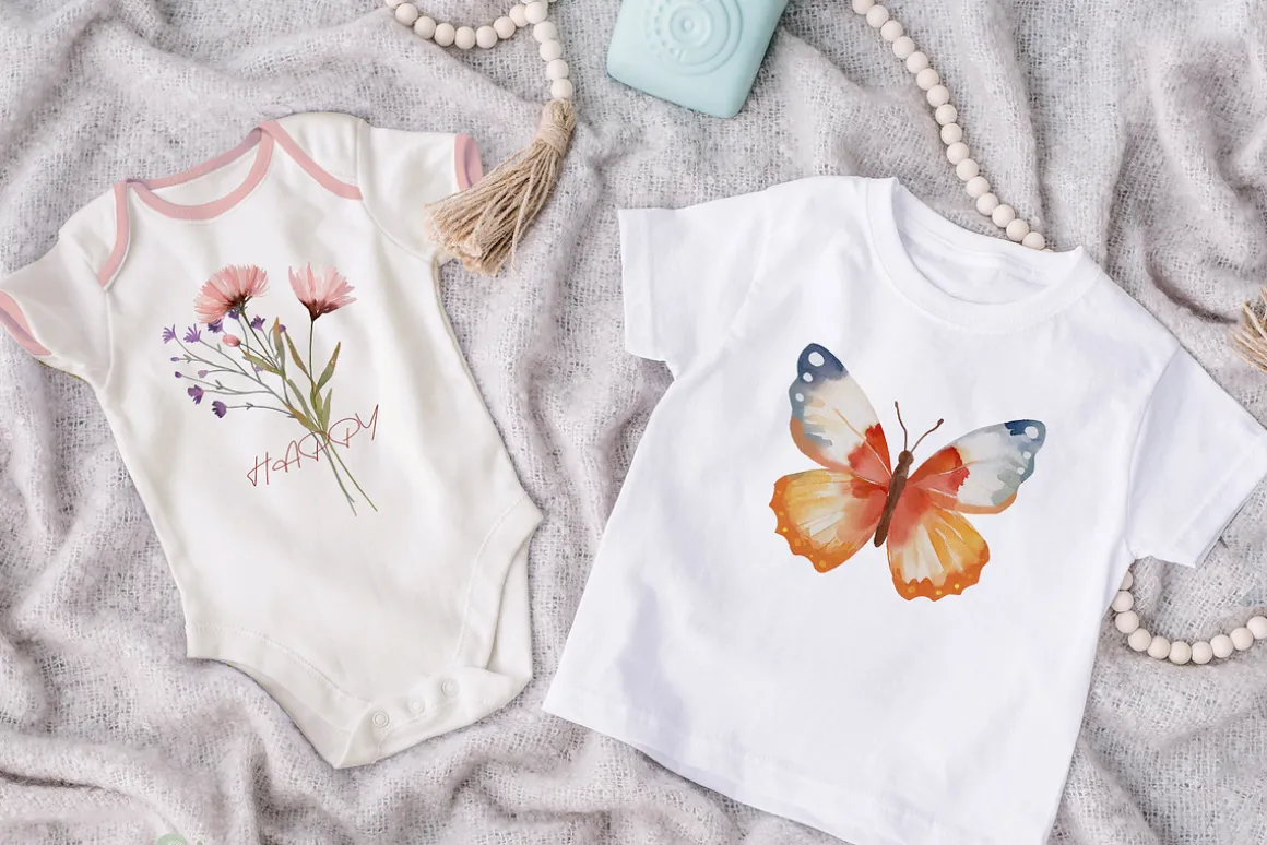 Boho Watercolor Wildflowers