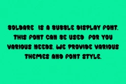 Boldare - Bubble Font