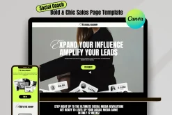 Bold Sales Page Template for Coaches