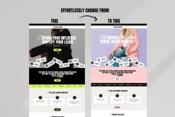 Bold Website Template Bundle Canva