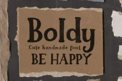 Boldy - Cute Handwritten Font