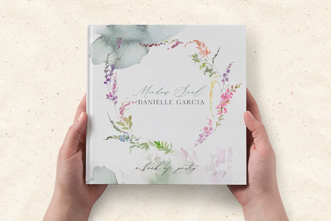 Bon Matin Watercolor Floral Clip Art