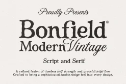 Bonfield – Modern Vintage Duo Font