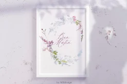 Bon Matin Watercolor Floral Clip Art