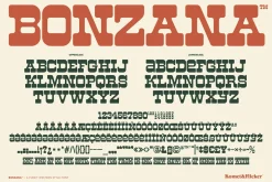 BONZANA - A Funky Western Style Font