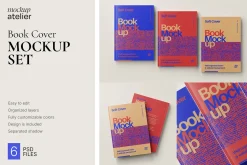 Book Cover Mockup Set
