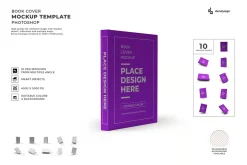 Book Cover Mockup Template Set