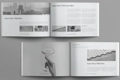 Book Title Layout Design Landscape