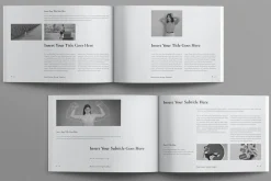 Book Title Layout Design Landscape