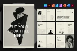 Book Title Layout Design Template