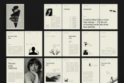 Book Title Layout Design Template