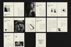 Book Title Layout Design Template