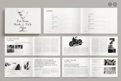 Book Title Layout Landscape Template