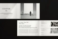 Book Title Layout Landscape Template