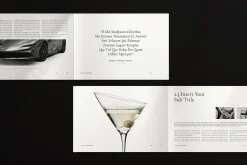 Book Title Layout Landscape Template