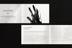 Book Title Layout Landscape Template