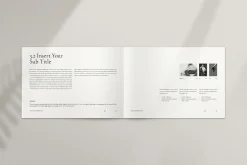 Book Title Layout Landscape Template
