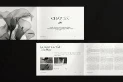 Book Title Layout Landscape Template