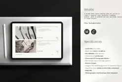 Book Title Layout Landscape Template