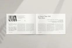 Book Title Layout Landscape Template