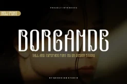 Borgande - Tall & Typeface Font