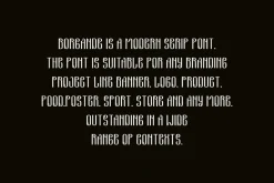 Borgande - Tall & Typeface Font