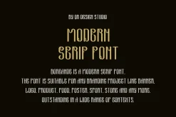 Borgande - Tall & Typeface Font