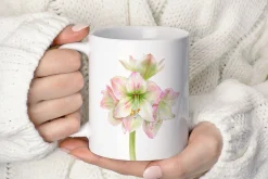 Botanical art - amarillis flowers