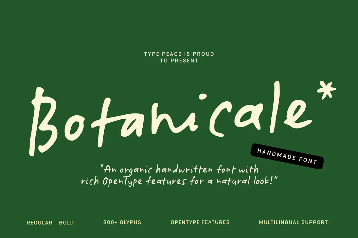 Botanicale | Handwritten Font