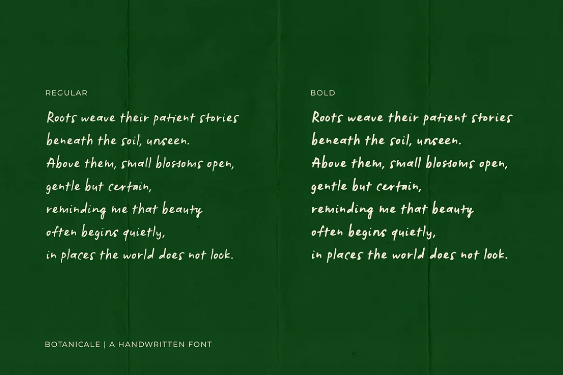 Botanicale | Handwritten Font