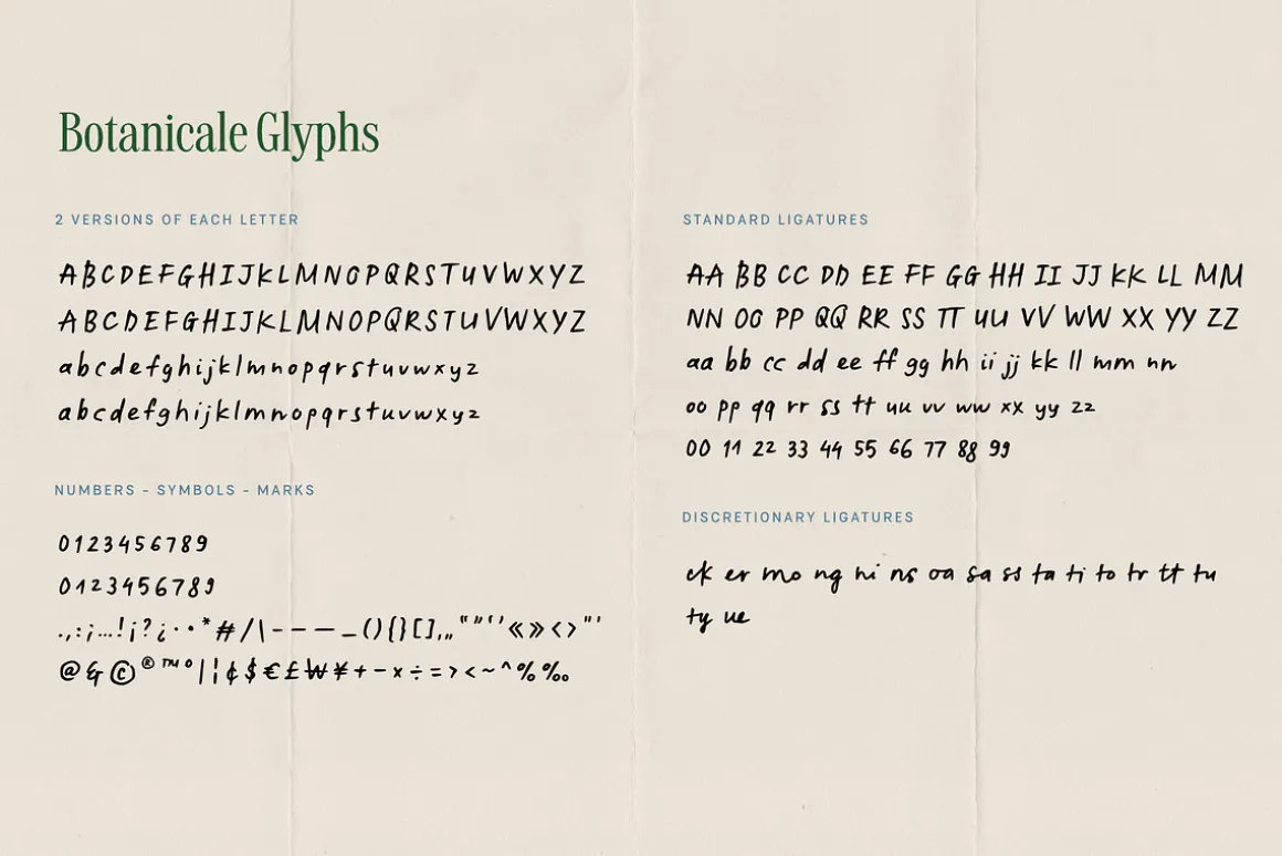 Botanicale | Handwritten Font