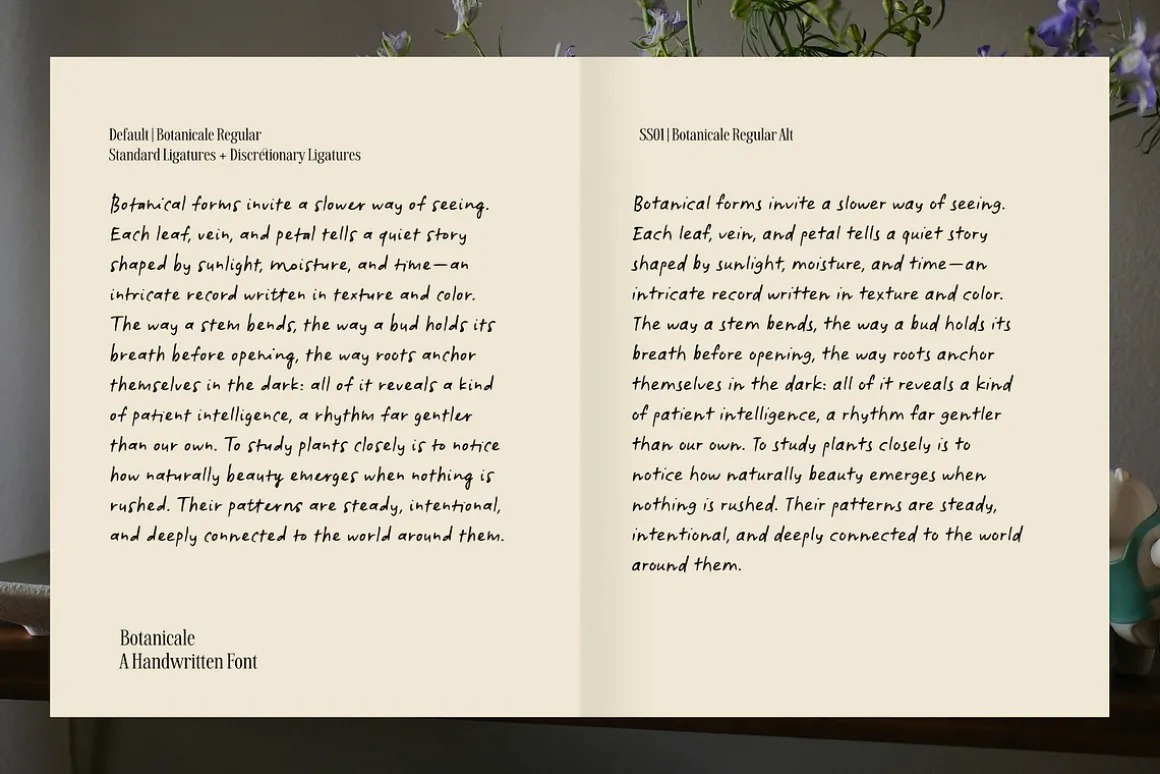 Botanicale | Handwritten Font