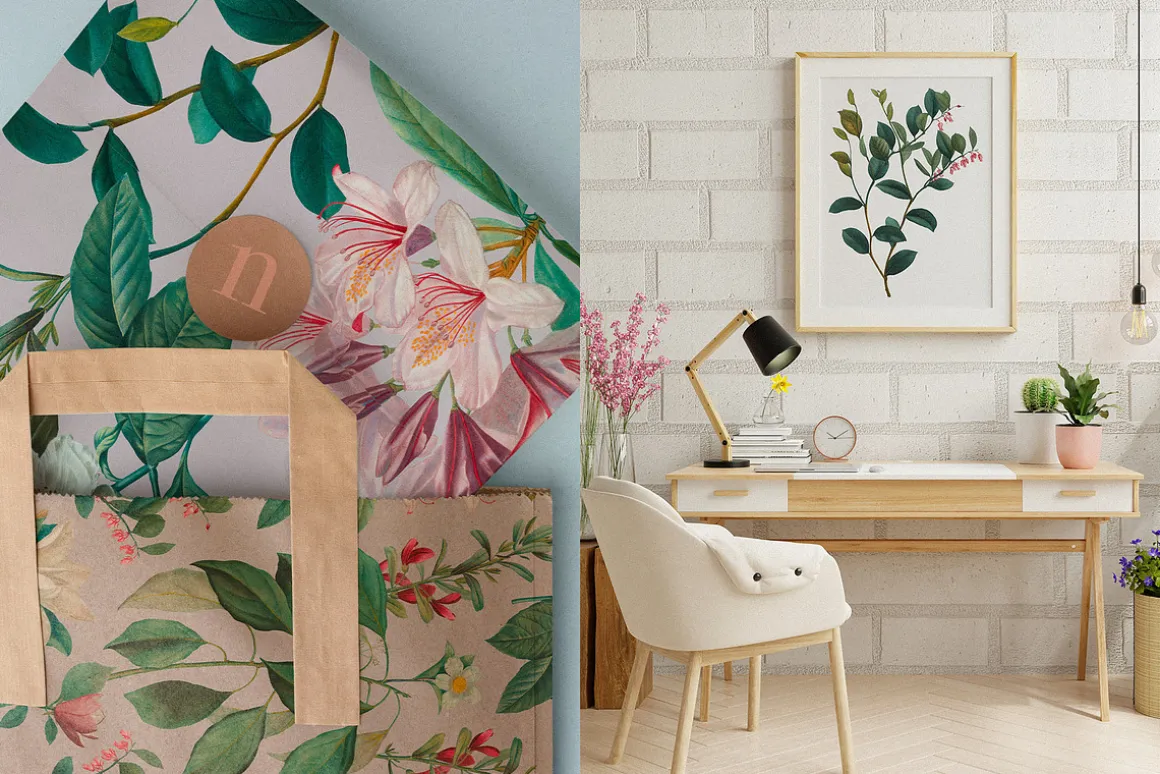 Botanical Elegant English Pattern