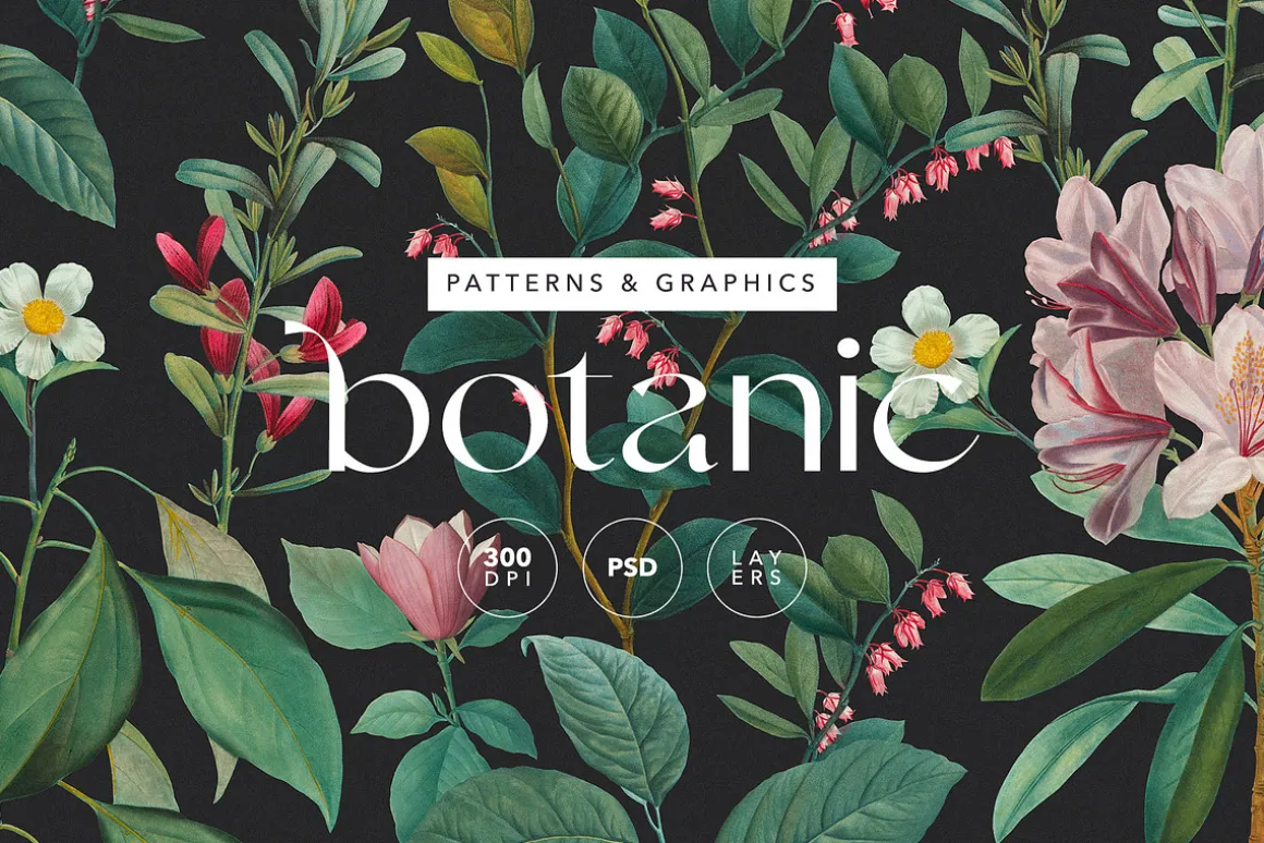 Botanical Elegant English Pattern