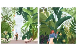 Botanical garden with green plants