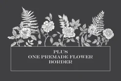 Botanical Line Clip Art Bundle