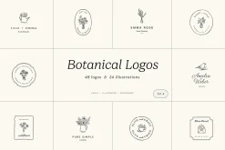 Botanical logos Vol. 4