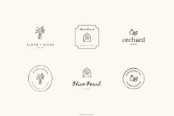 Botanical logos Vol. 4