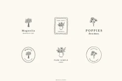 Botanical logos Vol. 4