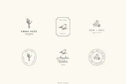 Botanical logos Vol. 4