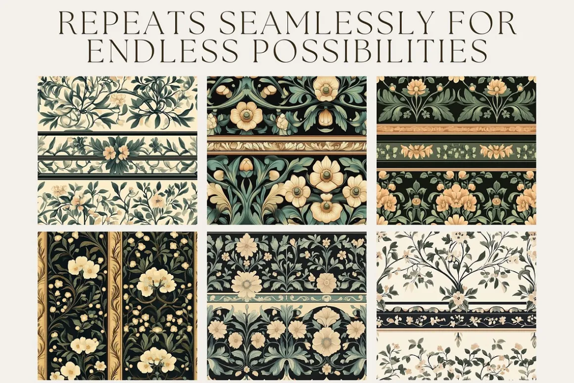 12 Botanic Rhapsody Seamless Pattern