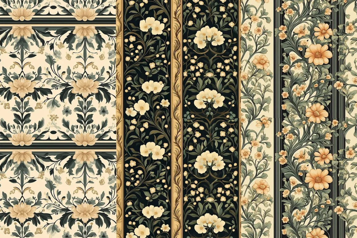 12 Botanic Rhapsody Seamless Pattern