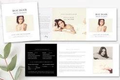 Boudoir 5x5 Accordian Trifold