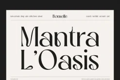 Bouselle - Modern Display Font