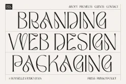 Bouselle - Modern Display Font