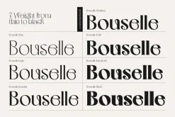 Bouselle - Modern Display Font