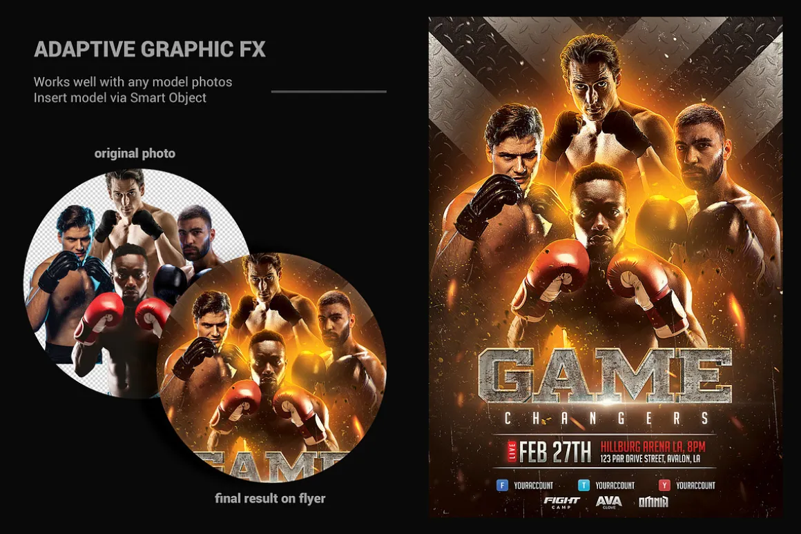 Boxing Flyer Template